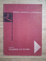 Moliere - Vicleniile lui Scapin. Teatrul National I. L. Caragiale. Stagiunea 1961-1962