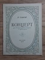 Reinhold Gliere - Concert. Pentru soprana de coloratura si orchestra