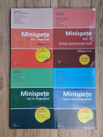 Minispete, 4 volume. Drept civil, Drept procesual civil, Drept penal, Procedura penala