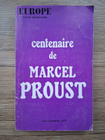 Revue Europe, 48 annee, no. 496-497, aout-septembre 1970. Centenaire de Marcel Proust