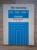 Toyota, 1PZ, 1HZ, 1HD-T engine. Repair manual (feb. 1990)