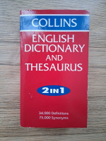 Collins english dictionary and thesaurus. 2 in 1