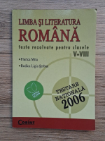 Florica Mitu - Limba si literatura romana. Teste rezolvate pentru clasele V-VIII (2006)