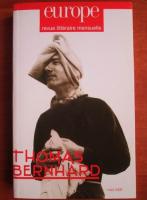Thomas Bernhard - Europe, revue litteraire mensuelle