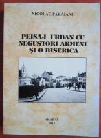 Nicolae Paraianu - Peisaj urban cu negustori armeni si o biserica