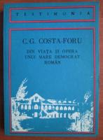 Anticariat: C. G. Costa Foru - Din viata si opera unui mare democrat roman