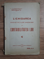 C. G. Demetrescu - Lichidarea societatilor anonime si contabilitatea lor (1930)