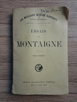 Anticariat: Les essais de Montaigne (volumul 2, 1927)