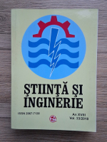Stiinta si inginerie, an XVIII, vol. 33, 2013