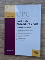 Anticariat: Codul de procedura civila si taxele de timbru, editia 2018