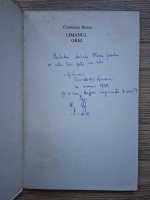 Constanta Buzea - Limanul orei (cu autograful autoarei)