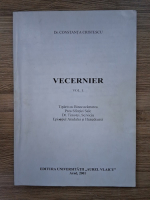 Anticariat: Constanta Cristescu - Vecernier (volumul 1)