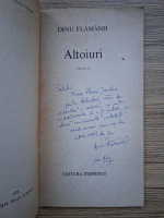 Dinu Flamand - Altoiuri (cu autograful autorului)