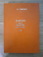 Duiliu T. Sfintescu - Raspuns despre miscarea legionara