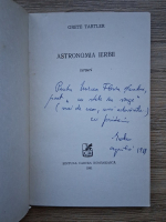 Grete Tartler - Astronomia ierbii (cu autograful autorului)
