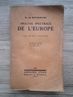 Hermann de Keyserling - Analyse spectrale de'Europe (1931)