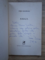 Ioana Diaconescu - Amiaza (cu autograful autorului)