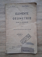 Ion Tutuc - Elemente de geometrie pentru clasa a II-a secundara de fete