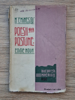 Mihai Eminescu - Poesii postume (uzata, 1908)