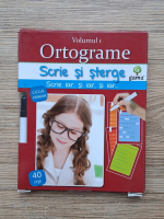 Ortograme. Scrie si sterge. Ciclul primar. Volumul 1 (40 fise)