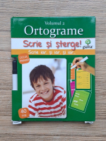 Ortograme. Scrie si sterge. Ciclul primar. Volumul 2 (40 fise)
