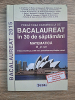 C. Angelescu, N. Baciu, O. Badescu - Pregatirea examenului de Bacalaureat in 30 de saptamani. Matematica