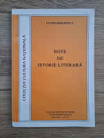 Eugen Marinescu - Note de istorie literara