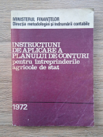 Instructiuni de aplicare a planului de conturi pentru intreprinderile agricole de stat