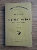 Montesquieu - De l'esprit des Lois (1929)