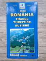 Romania. Trasee turistice rutiere (harta)
