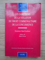 Stephanie Mail Fouilleul - Les sanctions de la violation du droit communautaire de la concurrence