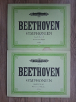 Beethoven. Symphonien. Klavier zu 4 Handen (2 volume, partituri)