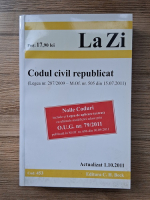 Codul civil republicat, actualizat octombrie 2011