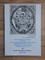 Ioan Marin Malinas - Situatia invatamantului bisericesc al romanilor in contextul reformelor scolare. Teza de doctorat in teologie