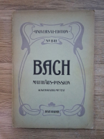 Josef Vogkner - Bach. Matthaus-Passion, klavierauszug mit text (nr. 840, partituri)
