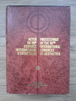 Anticariat: Actes du VIIe congres international d'esthetique (editie bilingva)