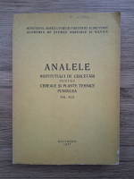 Analele Institutului de Cercetari pentru Cereale si Plante Tehnice Fundulea (volumul 52)