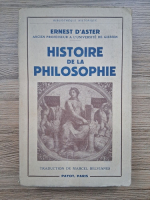 Ernest d Aster - Histoire de la philosophie