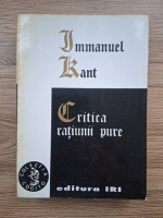 Immanuel Kant - Critica ratiunii pure (stare uzata)