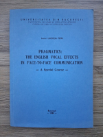 Lucretia Petri - Pragmatics. The english vocal effects in face-to-face communication. A special course