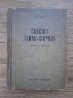S. D. Bescov - Calcule tehno-chimice