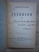 Constantin Fantaneru - Interior (cu autograful autorului)