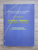 Anticariat: Filologia moderna: realizari si perspective in context european. Abordari interdisciplinare in cercetarea lingvistica si literara (editia a IV-a)