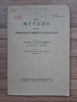 Metode pentru analiza chimica a solului (1940)