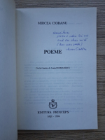 Mircea Ciobanu - Poeme (cu autograful autorului)