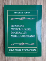 Nicolae Topor - Fenomene meteorologice in opera lui Mihail Sadoveanu