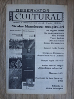 Ziarul Observator Cultural, nr. 88, 2001