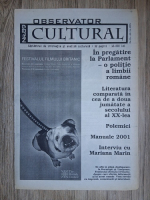 Ziarul Observator Cultural, nr. 89, 2001