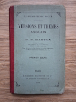 M. B. Martyn - Versions et themes. Anglais