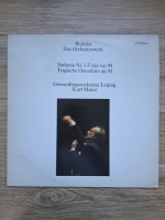 Gewandhausorchester Leipzig, Kurt Masur - Sinfonie nr. 3 F-dur, op. 90. Tragische Ouverture D-moll, op. 81 (Johannes Brahms)